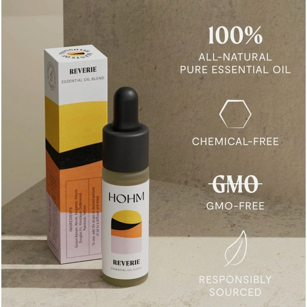 Hohm Reverie Essential Diffuser Oil Blend Natural Pure Relax‎ 15 ml GMO Free